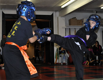 Youth Kung Fu sparring
